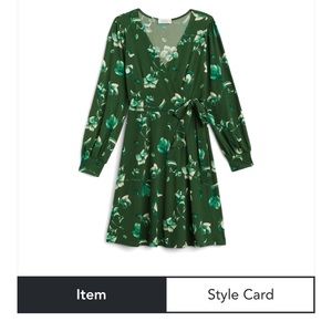 Kaileigh Natasha knit faux wrap dress